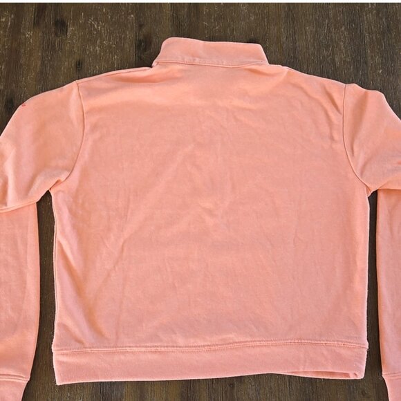 Columbia orange cropped 1/2 zip sweater size M - Picture 2 of 7